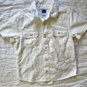 Old Navy white Button Down Kids Shirt, 4T